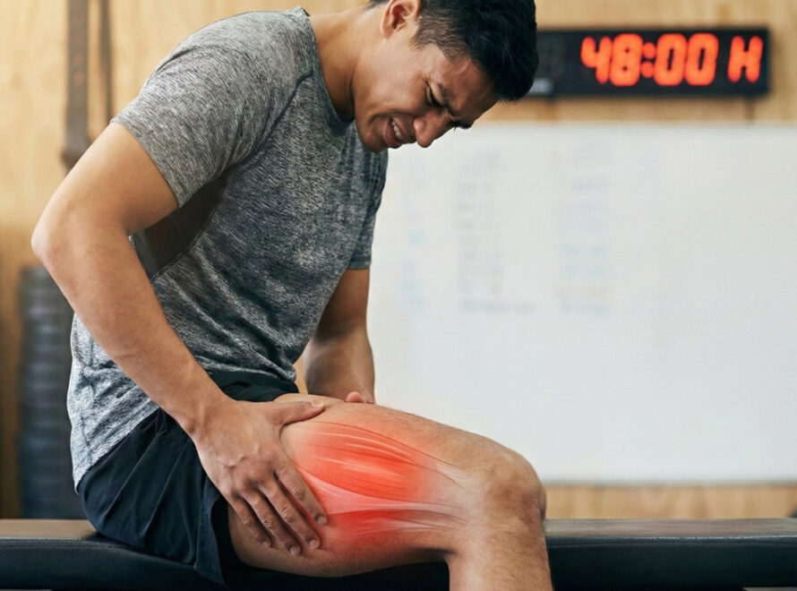 Dores por conta do treino na academia