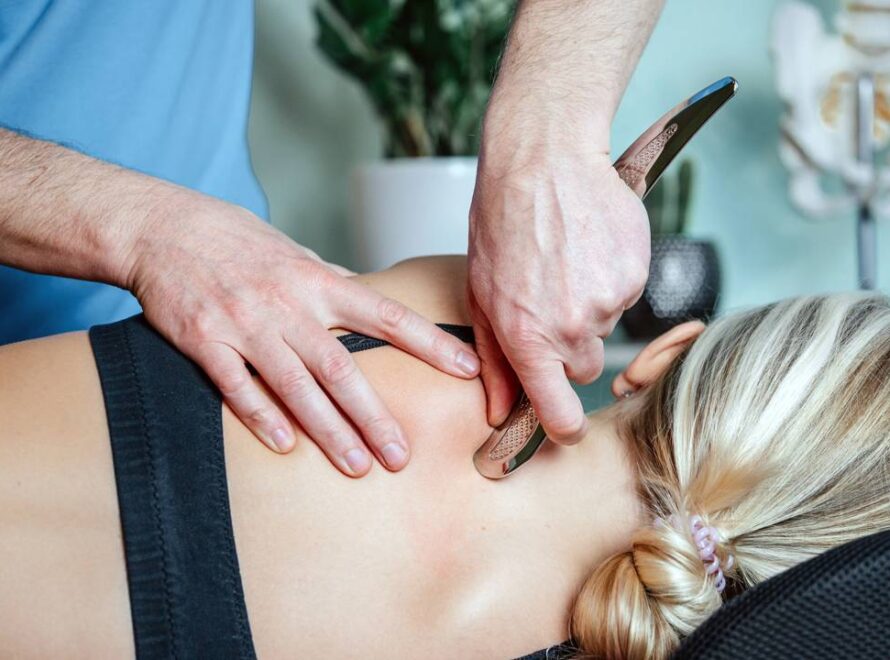 Sessão de liberação miofascial